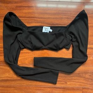 Princess Polly Becca Long Sleeve Crop Top